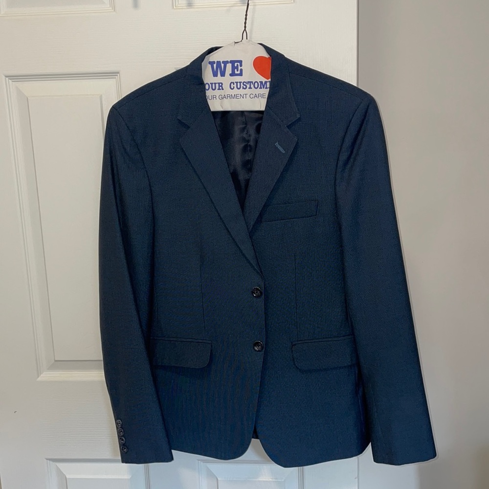 Bespoke Tailored Blue Suit Jacket | Custom Made Overseas